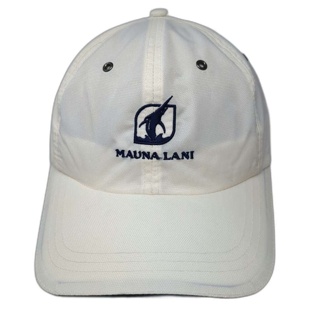 Gear for Sports Baseball Cap White One Size Nylon Strapback Mauna Lani Marlin